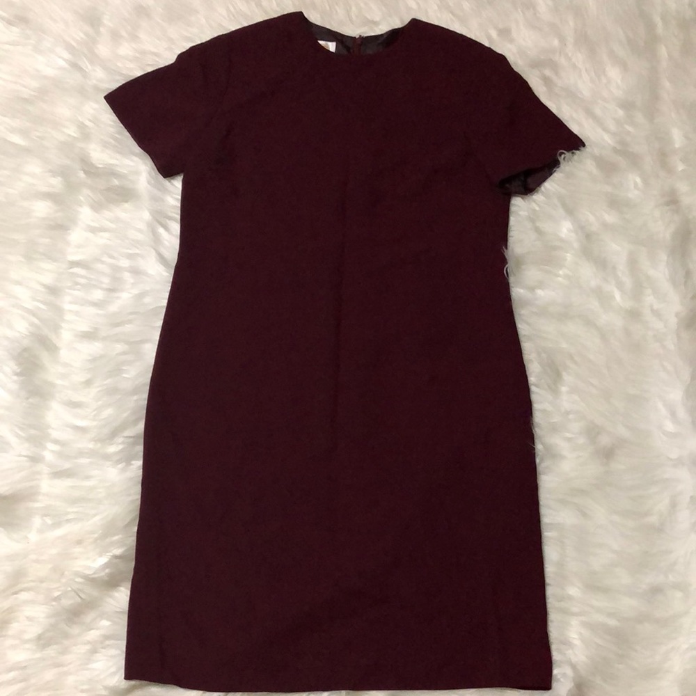 Talbots maroon short sleeve dress size 8